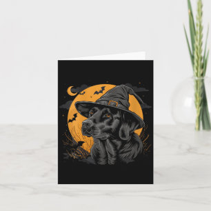 Frauen Labrador Halloween Lustiger Süßer Hund Schw Karte