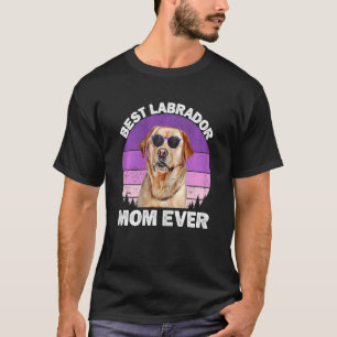 Frauen Labrador Mama Vintag Gelbe Labrador Mama Mü T-Shirt
