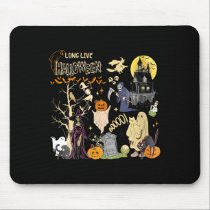 Frauen Lang Lebe Halloween Schwarze Katze Gift Hex Mousepad
