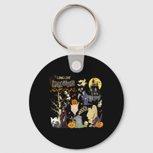 Frauen Lang Lebe Halloween Schwarze Katze Gift Hex Schlüsselanhänger