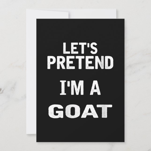 Frauen lassen sich so tun, als wäre ich ein goatri save the date (Vorderseite)
