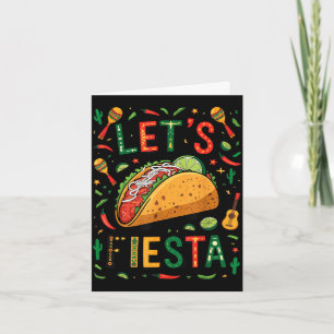 Frauen lasst Fiesta Taco Cinco de Mayo lustiger Me Karte