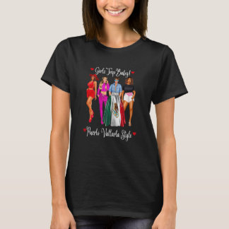 Frauen LatinaGirls Puerto Vallarta Urlaub Hennig P T-Shirt