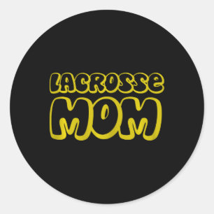 Frauen Lax Mama Muttertag Lacrosse Mama Runder Aufkleber