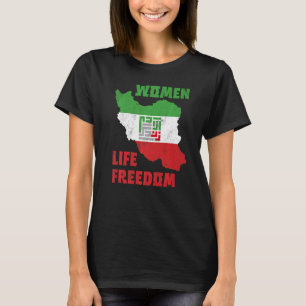 Frauen Leben Freiheit Iran Zan Zendegi Azadi Karte T-Shirt