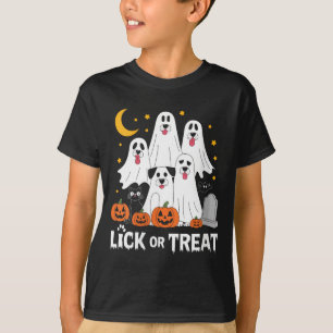 Frauen Leck oder Behandle Lustiger Geist Hund Cute T-Shirt