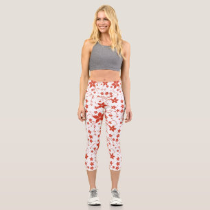 Frauen Leggings Natur Kunst, Frauen Capri Kunst
