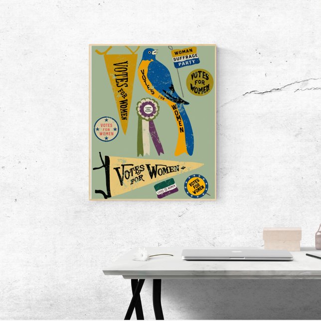 Frauen leiden an Bewegung Memorabilia Collage Prin Poster (Von Creator hochgeladen)