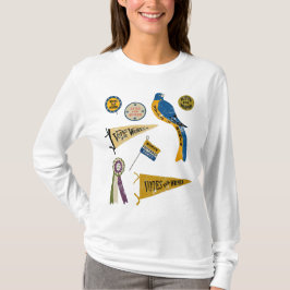 Frauen leiden an Bewegung Memorabilia Collage Prin T-Shirt