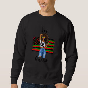 Frauen Leo Queen American Black Empowermen Sweatshirt