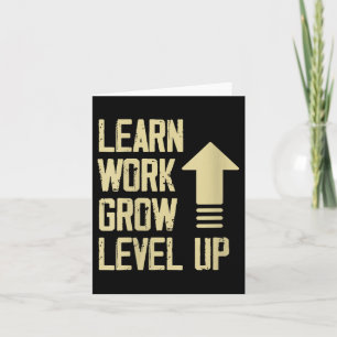 Frauen Lernen Arbeiten Wachsen Level Up Wachstum E Karte