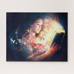 Frauen lesen ein Buch Puzzle