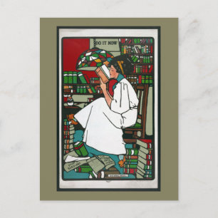 Frauen lesen postkarte