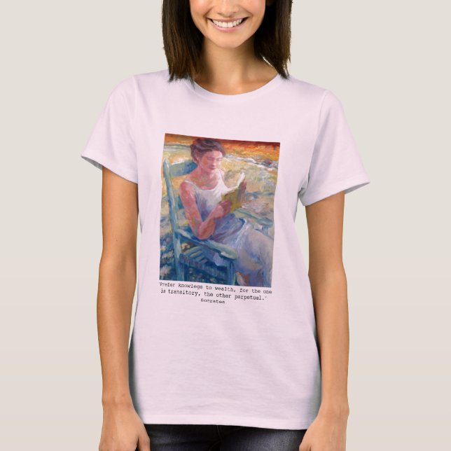 Frauen lesen T-Shirt (Vorderseite)