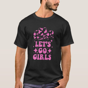 Frauen Let's Go Girls Junggesellinnenabschied Brau T-Shirt