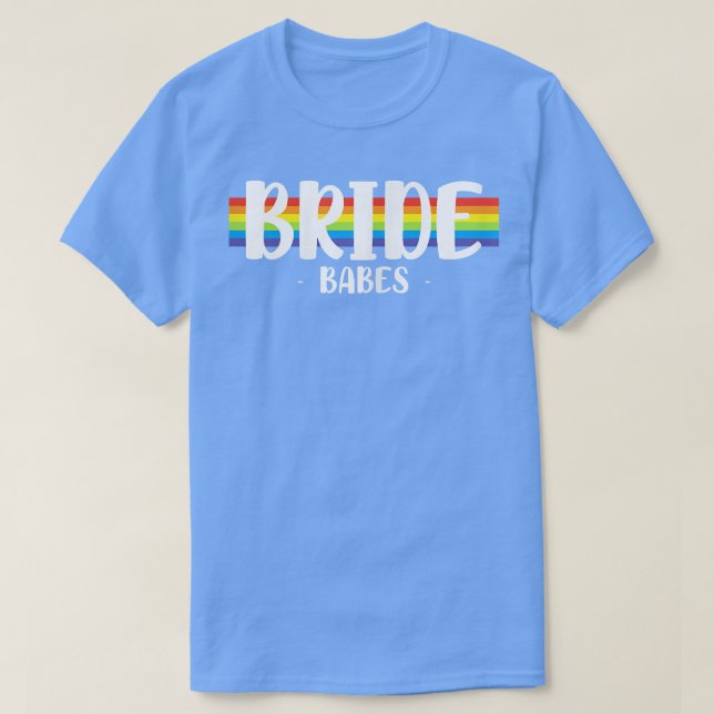 Frauen LGBT Wedding Gay Marriage Brides Babe T-Shirt (Design vorne)