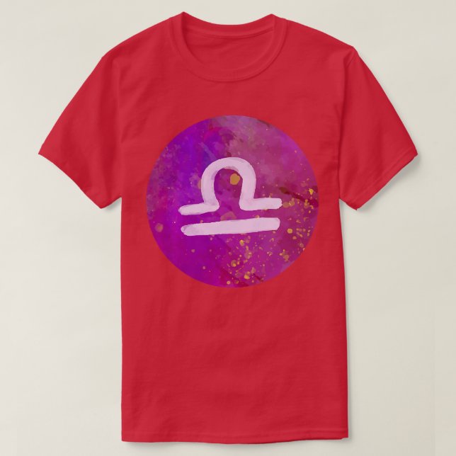 Frauen Libra Astrologie für ihr Horoskop Zodiac  T-Shirt (Design vorne)
