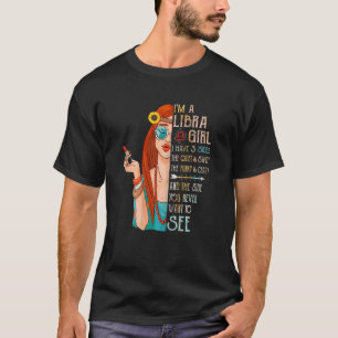 Frauen Libra Mädchen Ich habe 3 Seiten Geburtstag T-Shirt