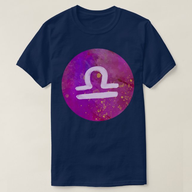 Frauen Libra Zodiac Horoskop Astrologie Premium T- T-Shirt (Design vorne)