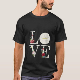 Frauen Liebe Eucharistie Erste Heilige Kommunion C T-Shirt