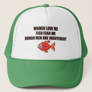 FRAUEN LIEBE MICH FISH FÜRCHTET MICH MENSCHLICHE M TRUCKERKAPPE