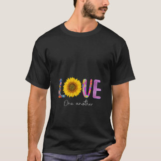 Frauen Liebe One Another V Neck T-Shirt