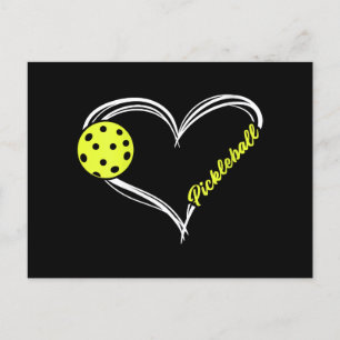 Frauen Liebe Pickleball - niedliches Pickleball-Sp Feiertagspostkarte