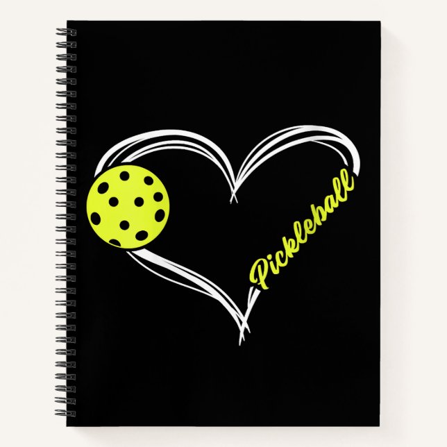 Frauen Liebe Pickleball - niedliches Pickleball-Sp Notizbuch (Vorderseite)