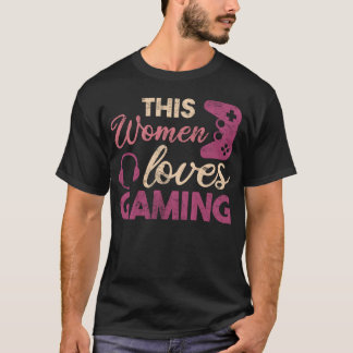 Frauen lieben Gaming-Freund Freunde Junge T-Shirt