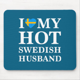 Frauen lieben heißen schwedischen Ehemann süße Bez Mousepad