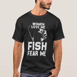 Frauen lieben mich Fische fürchten mich die Fliege T-Shirt