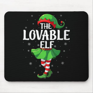 Frauen Liebenswerter Elf Weihnachten Mädchen Fraue Mousepad