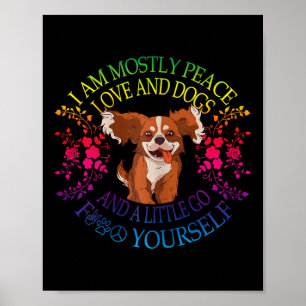 Frauen Liebenswerter Hund Sagt Ich Bin Meistens Fr Poster