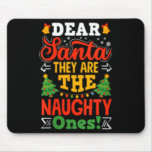 Frauen Lieber Santa Die Ungezogenen Lustige Weihna Mousepad