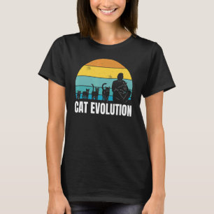 Frauen Liebliche Katzen Liebe Tiere Katze Evoluti T-Shirt