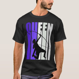 Frauen Lila Bogenkönigin Geburtstagsfarbenfrohe Sp T-Shirt