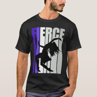 Frauen Lila Tänzerin Geburtstag farbenfroh sie T-Shirt