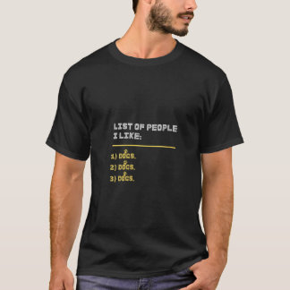 Frauen Liste der Leute, die ich mag Hunde Lustig V T-Shirt