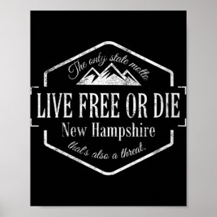 Frauen Live oder sterben New Hampshire Nh 603 Staa Poster