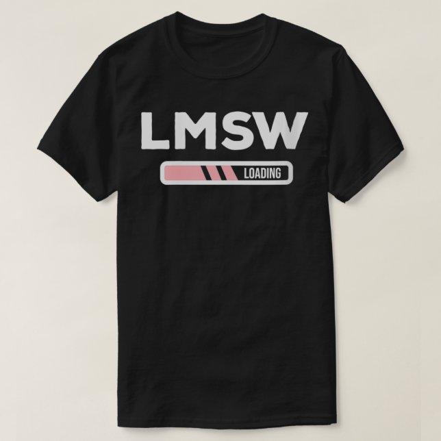 Frauen LMSW Laden lizenzierter Master-Sozialarbeit T-Shirt (Design vorne)