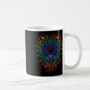 Frauen Löwin Mandala Art Zen Yoga Meditation Boho Kaffeetasse