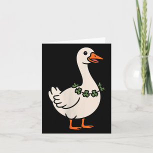Frauen Lucky Goose Shamrock Charm Irishische Feier Karte
