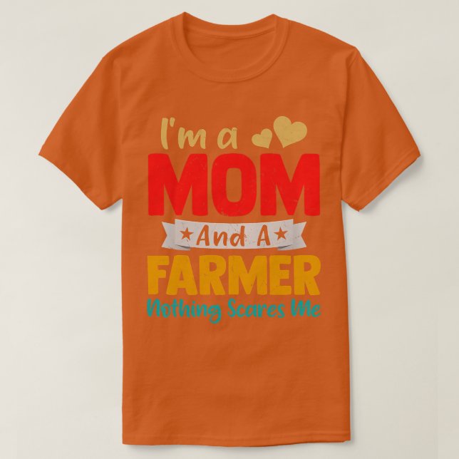Frauen lustig, ich bin eine Mama und ein Bauer, de T-Shirt (Design vorne)