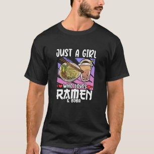 Frauen lustig nur ein Mädchen, das Lieben Ramen un T-Shirt