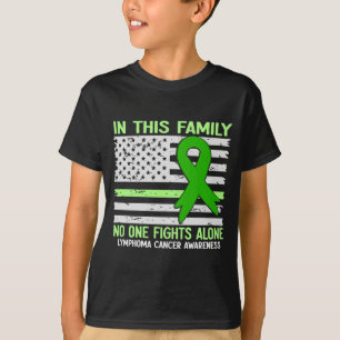 Frauen Lymphom Krebs Flagge Usa Lymphom Krebs T-Shirt