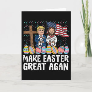 Frauen-Machen-Ostern-großartig-Trump-Jesus-US-Fla Karte