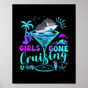 Frauen Mädchen auf Kreuzfahrt passende Kreuzfahrt  Poster