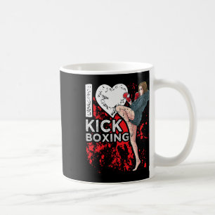 Frauen Mädchen Kickboxer Ich liebe Kickboxen Kaffeetasse