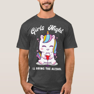 Frauen Mädchen Nacht Ich bringe den Alkohol ein Ei T-Shirt