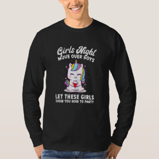 Frauen Mädchen Nacht Rückt Rüber Jungs Pub Hop Fei T-Shirt